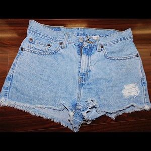 Levi's Cutoff Denim Shorts