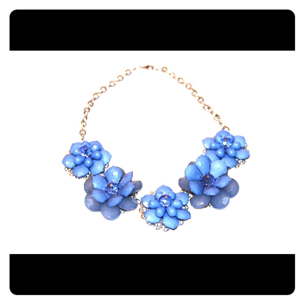 Blue Floral Statement Piece