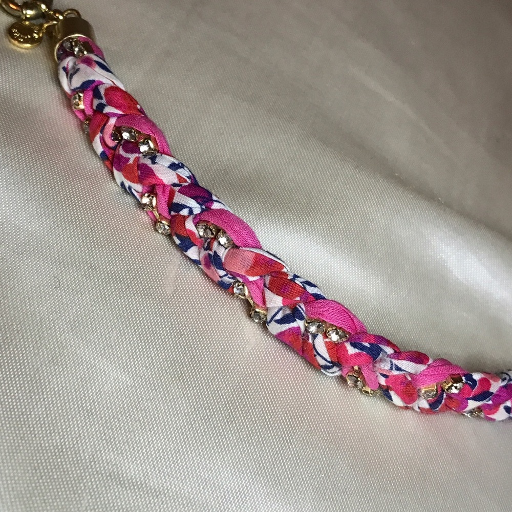 JCREW LIBERTY CRYSTAL BRAID BRACELET