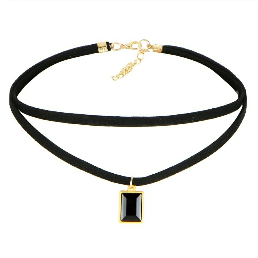 Black and Gold Choker Necklace