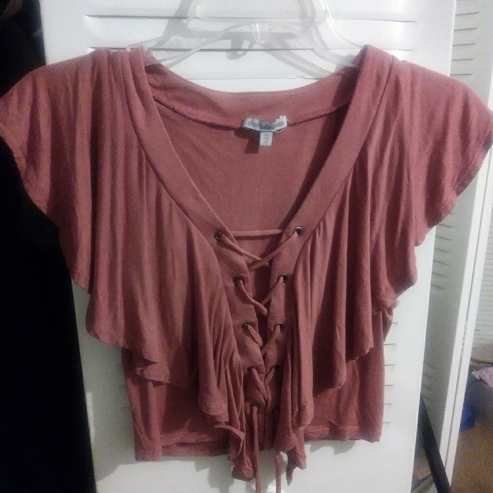 Pink crop top