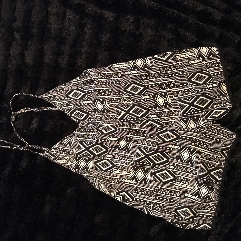 Geo print romper