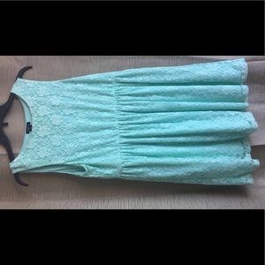 Mint Blue Lace Sundress LAST CHANCE CLOSET CLOSING