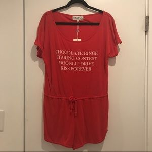 Wildfox Kiss Forever Red Beach Jumper NWT Sz S