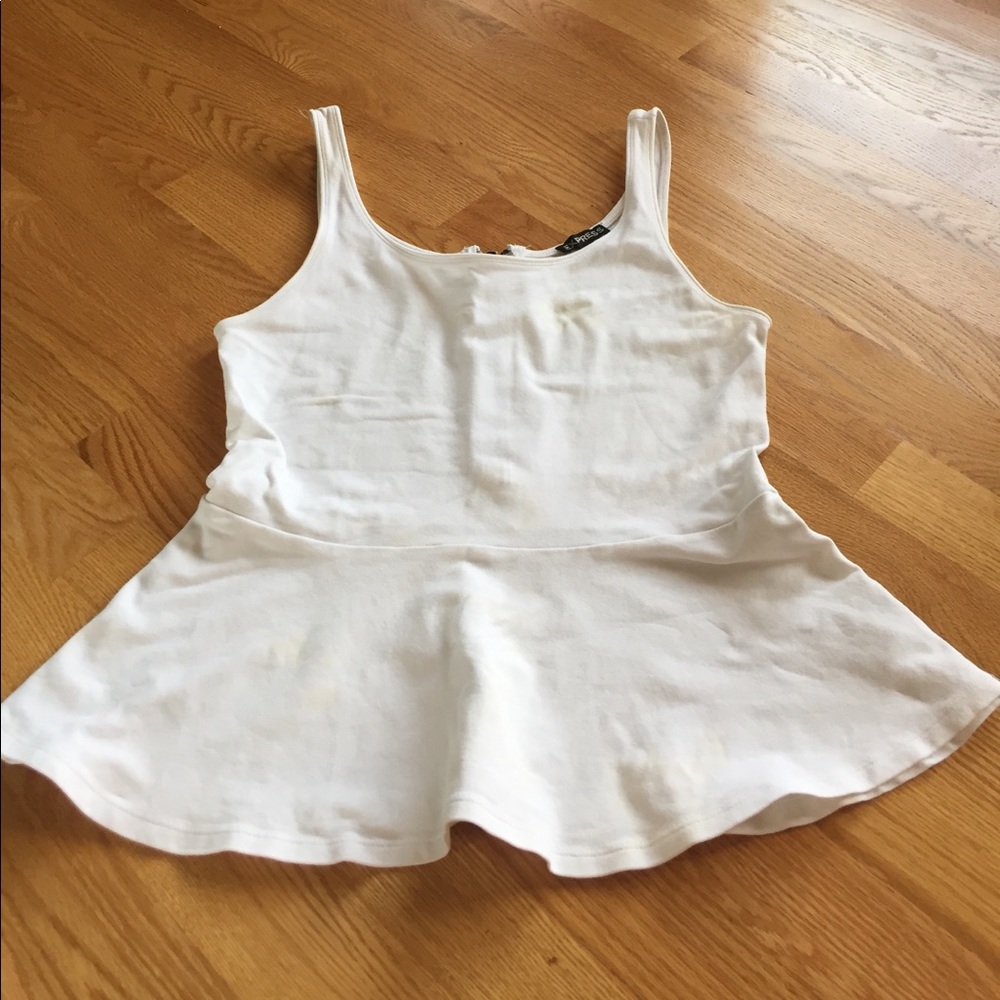 Women's peplum tank