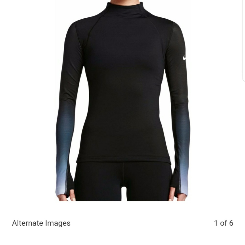 Nike hyperwarm fade ombre shirt long sleeved
