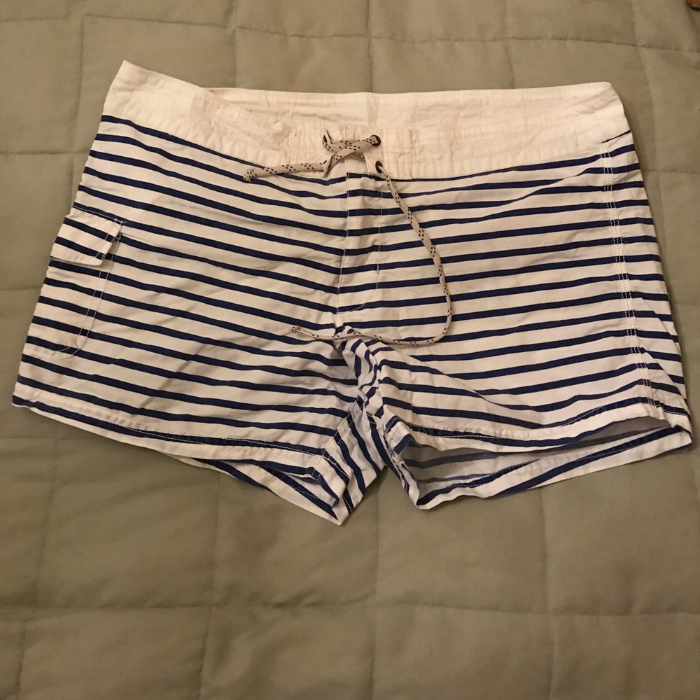 Striped board shorts