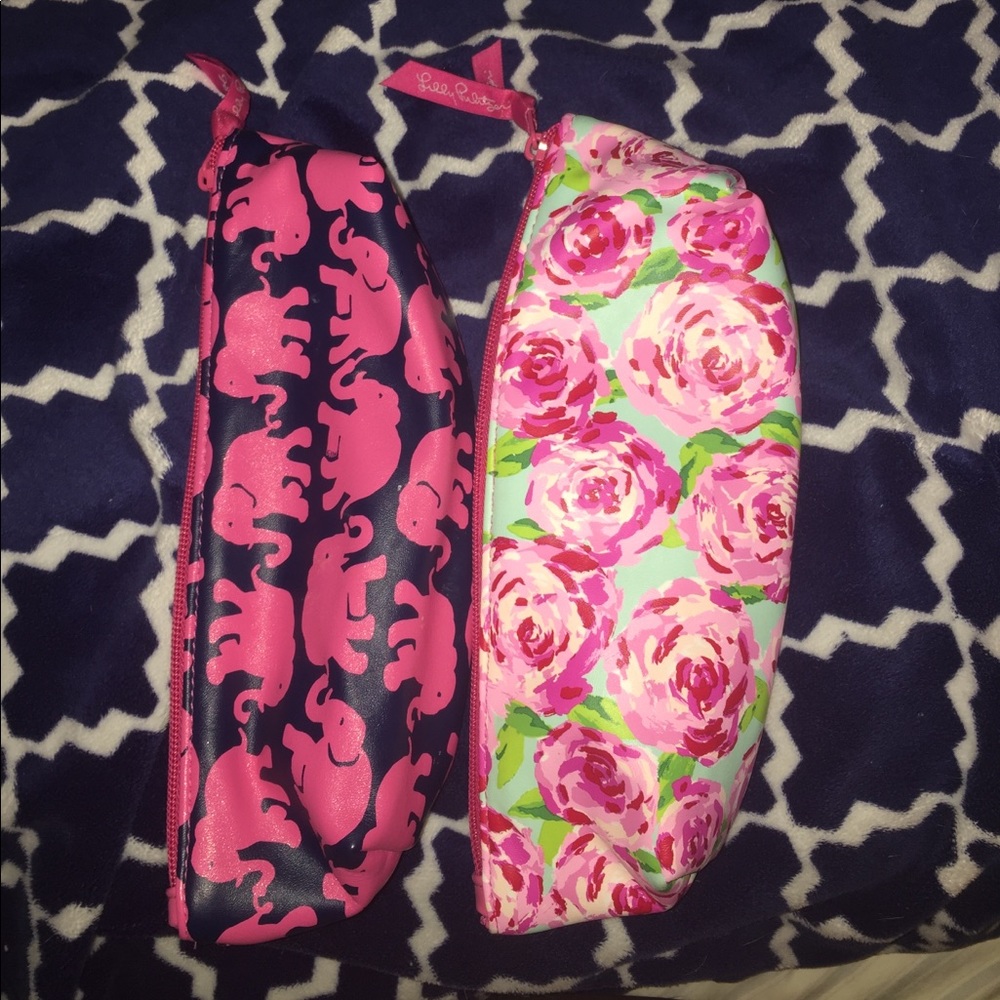 Lily Pulitzer makeup/pencil bags! 2 for 1 !!
