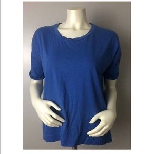 Madewell breeze back blue tee