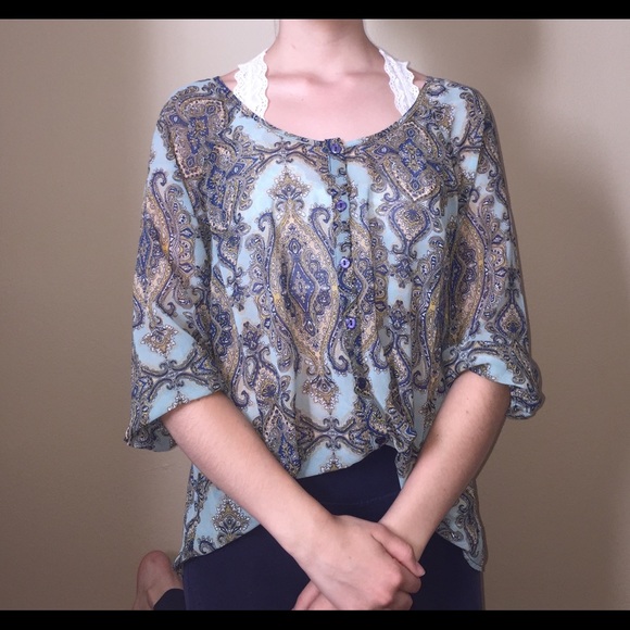 Doe & Rae Tops - 💓💟 Paisley Printed Top