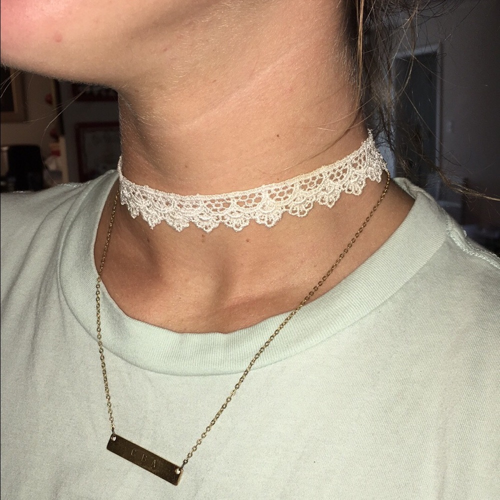 White Intricate Choker