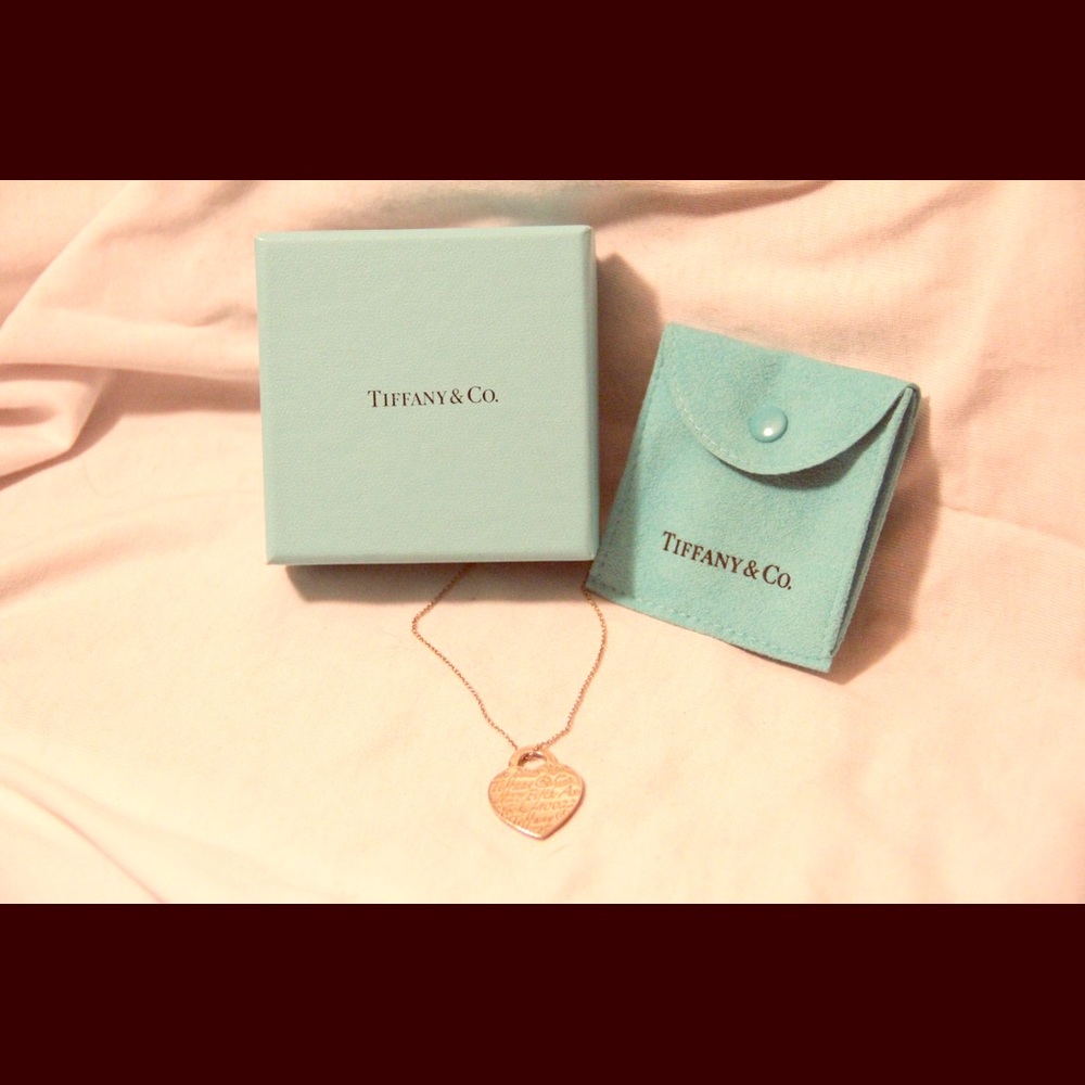 Tiffany and Co. Monogram Heart Necklace