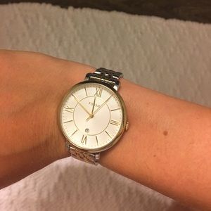 Gold and Silver (like new!) Fossil watch