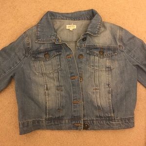 Light wash denim jacket