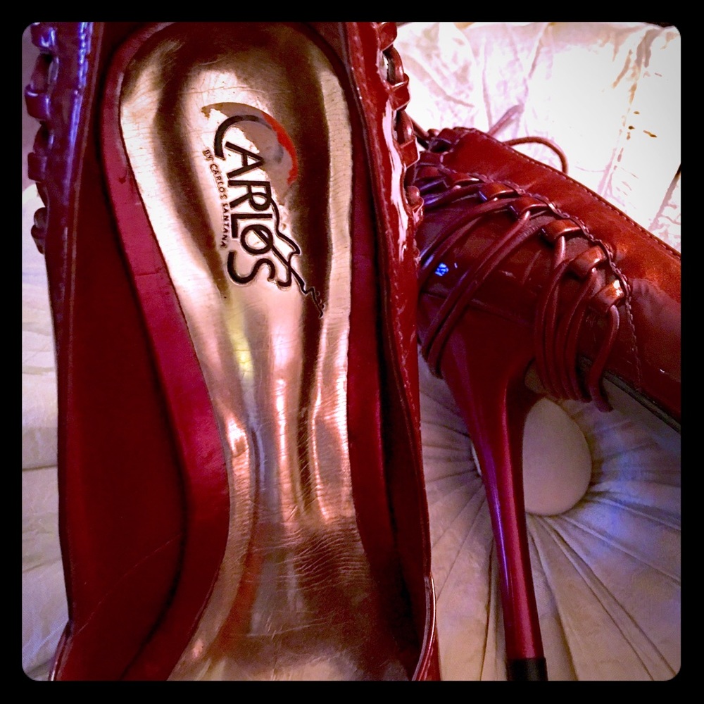 Carlos Santana Brazilian Deep Red Wine Pumps 👠