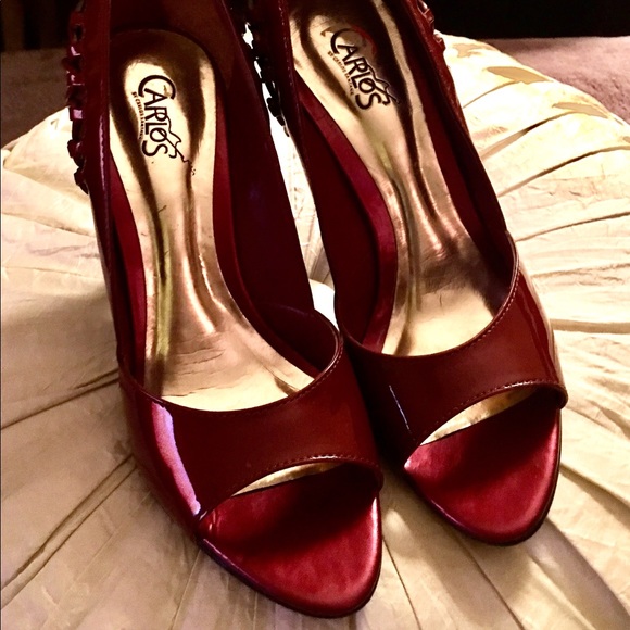 Carlos Santana Brazilian Deep Red Wine Pumps 👠 - Picture 2 of 4
