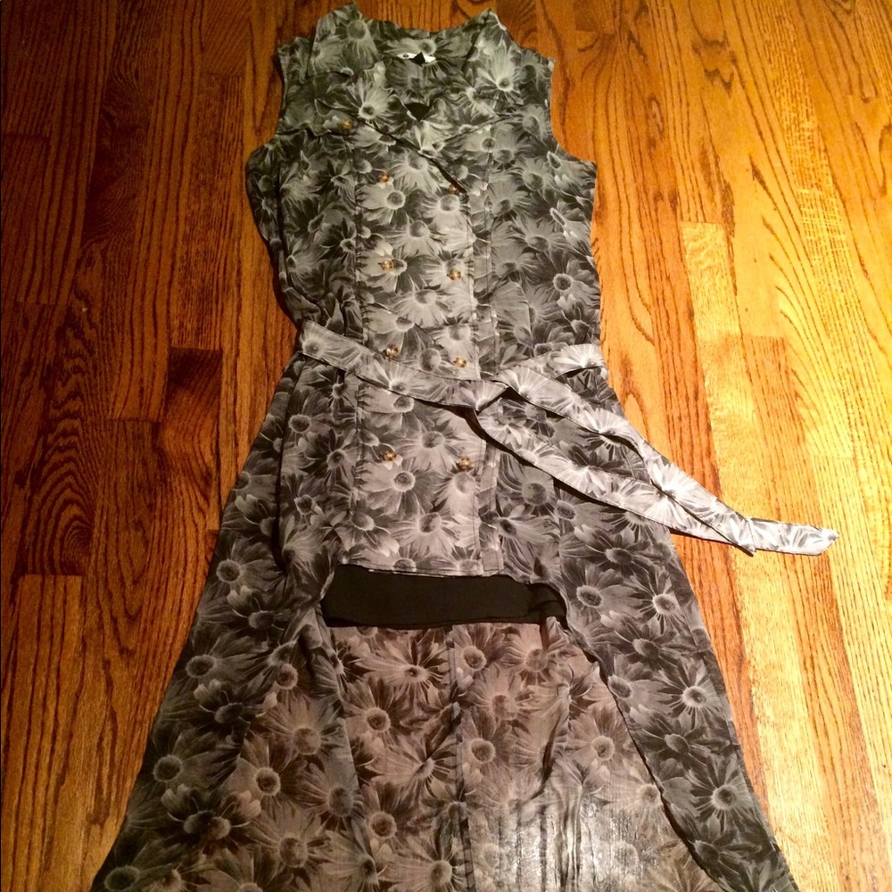 VOLCOM Natalie Suarez Sheer Trench Dress