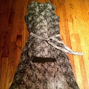 VOLCOM Natalie Suarez Sheer Trench Dress