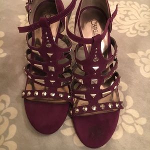 Purple studded Heels