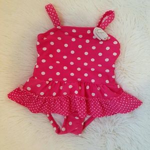 Pink Polka Dot Bathing Suit 👙