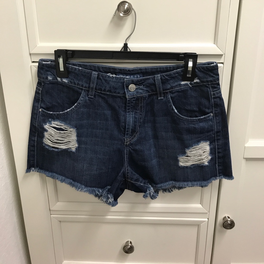 Guess High-waisted Jean Shorts