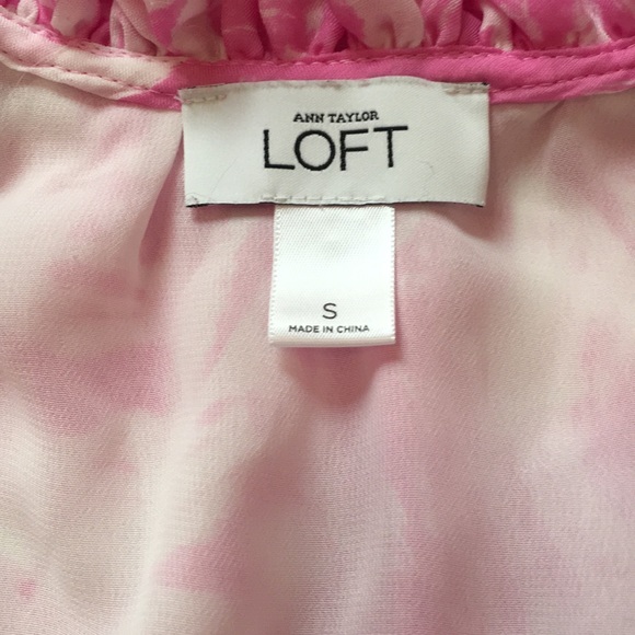 Ann Taylor Loft Sleeveless Ruffle Collar Tie Top - Picture 7 of 8