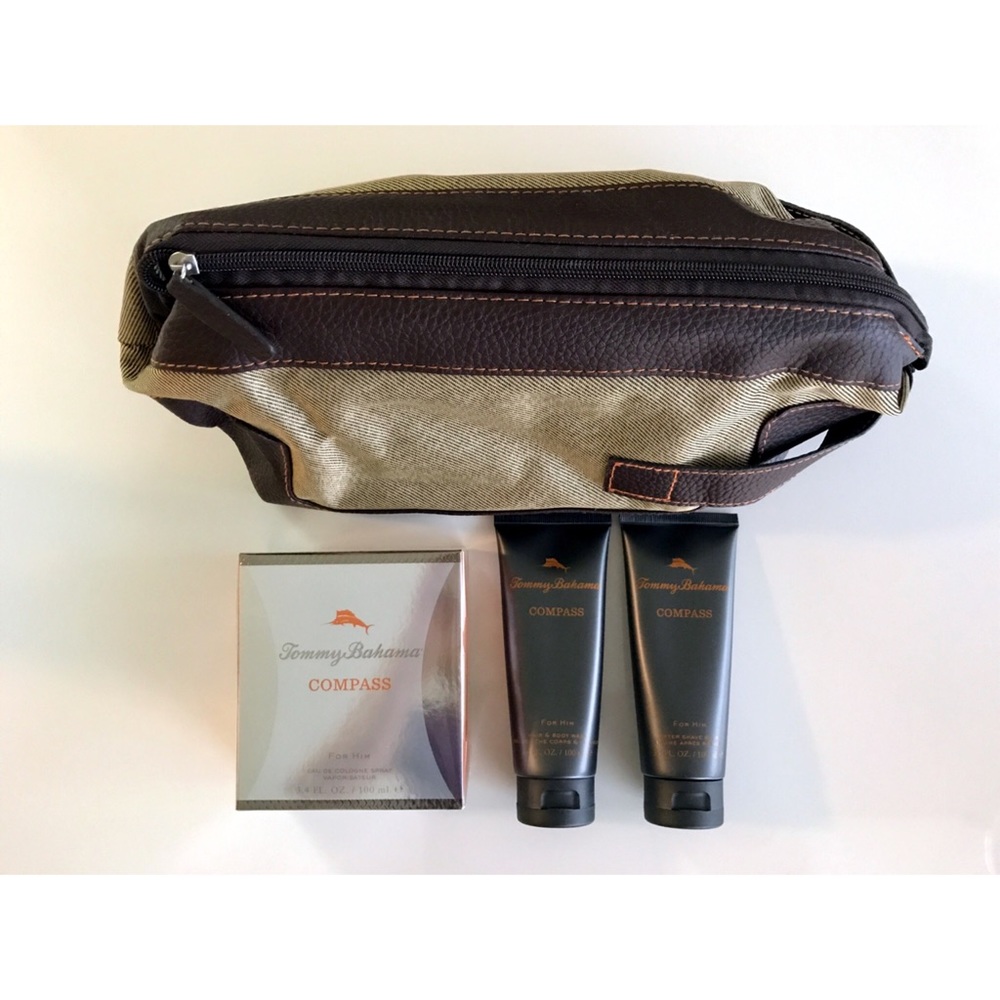 NWT Tommy Bahama Compass For Him Travel Set