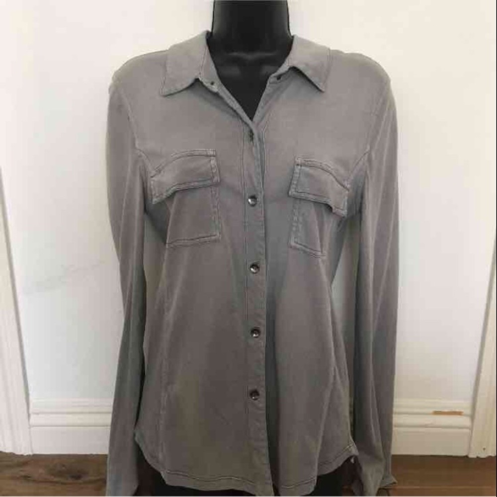 Splendid Medium Grey Button Up - image 1
