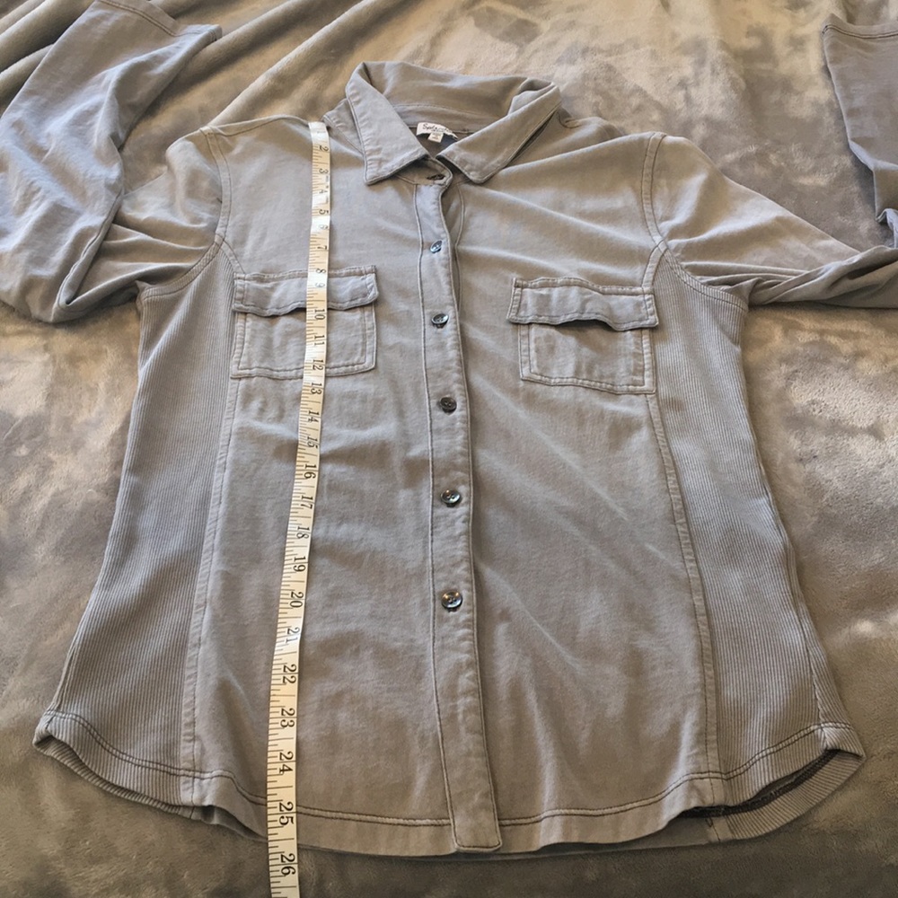 Splendid Medium Grey Button Up - image 6