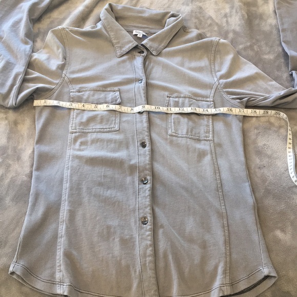 Splendid Medium Grey Button Up - Picture 5 of 7