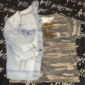 BRAND NEW Alien Camo Crop Top