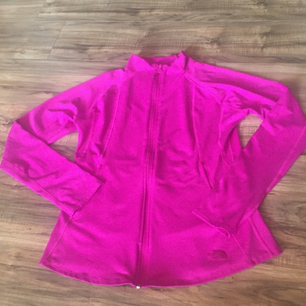 North Face Magenta Fitted Zip Up