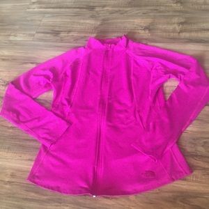 North Face Magenta Fitted Zip Up