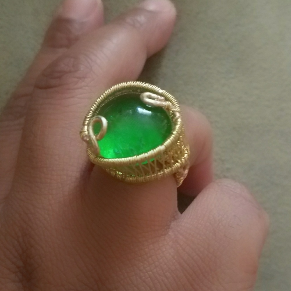 Handmade Wire Rings.