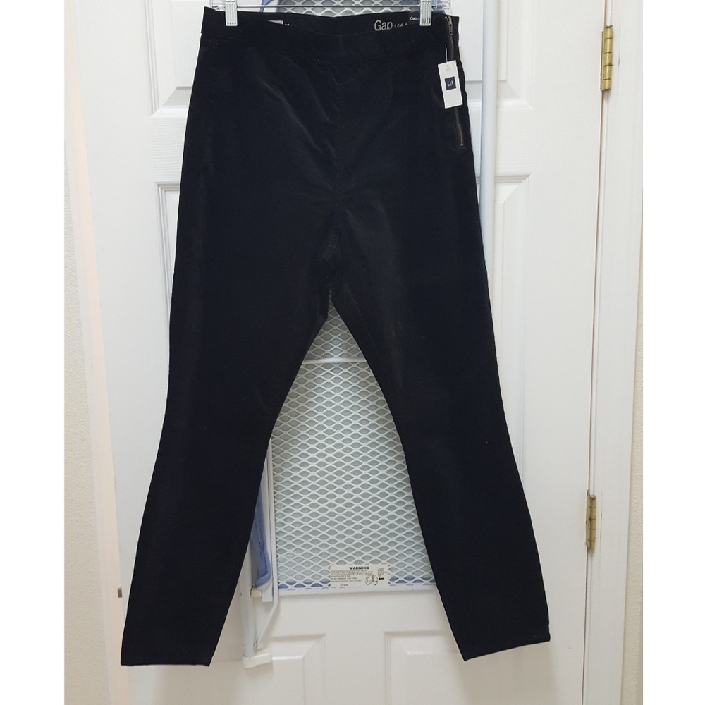GAP Side Zip Velour Skinny Pant