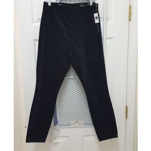 GAP Side Zip Velour Skinny Pant