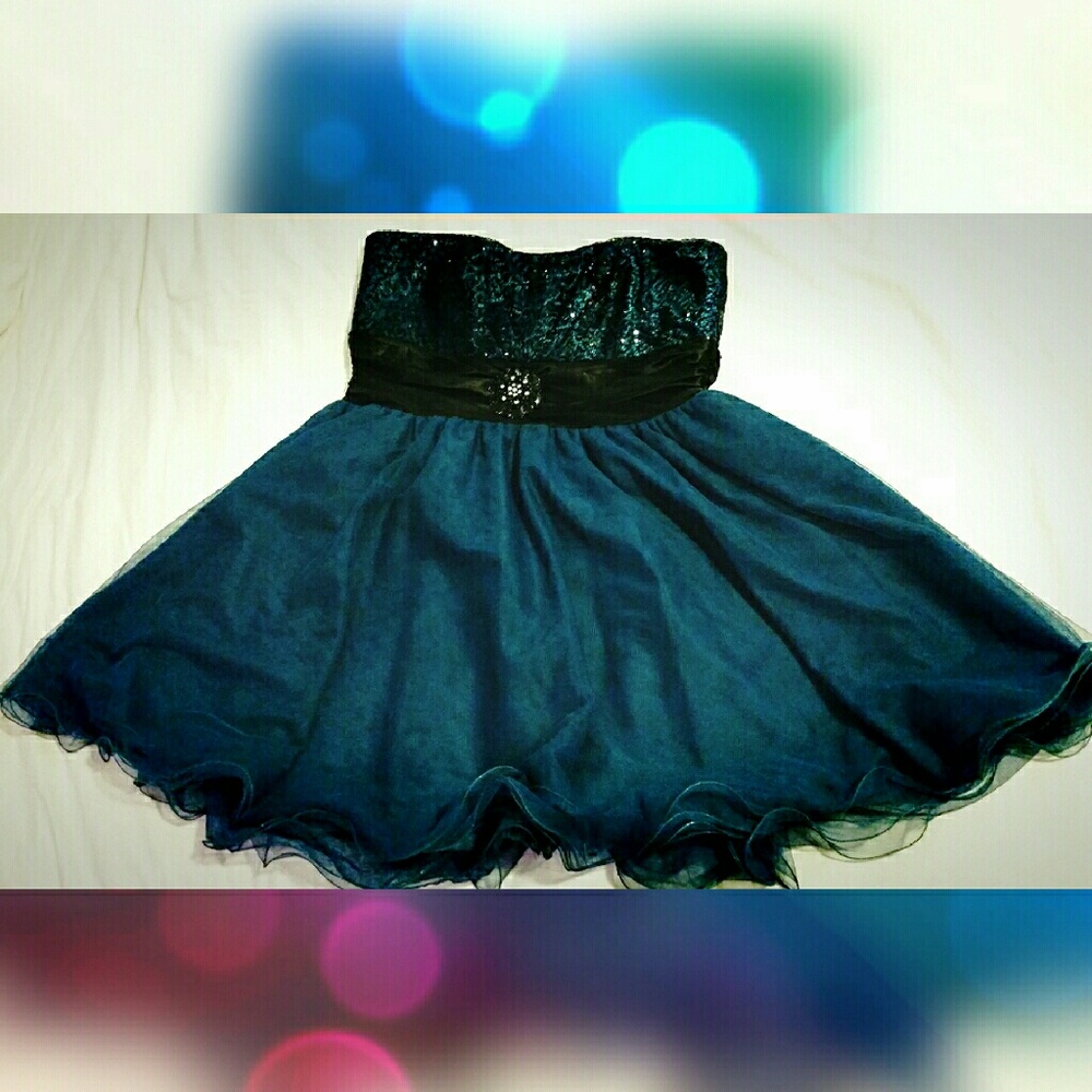 Deep Aqua Prom/Cocktail Dress