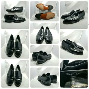 Florsheim Black Leather Slip On Smoking Loafer 7.5