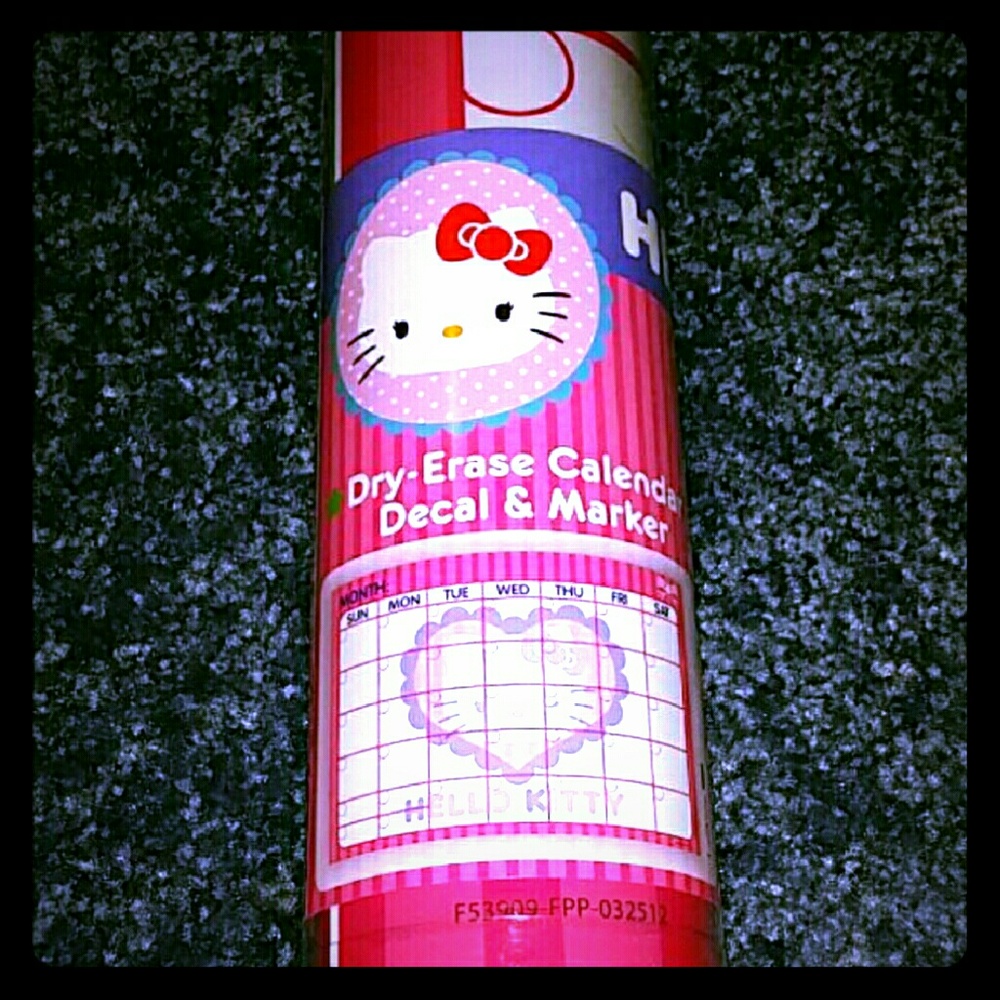 ❌SOLD❌Hello kitty Dry-Erase Calendar