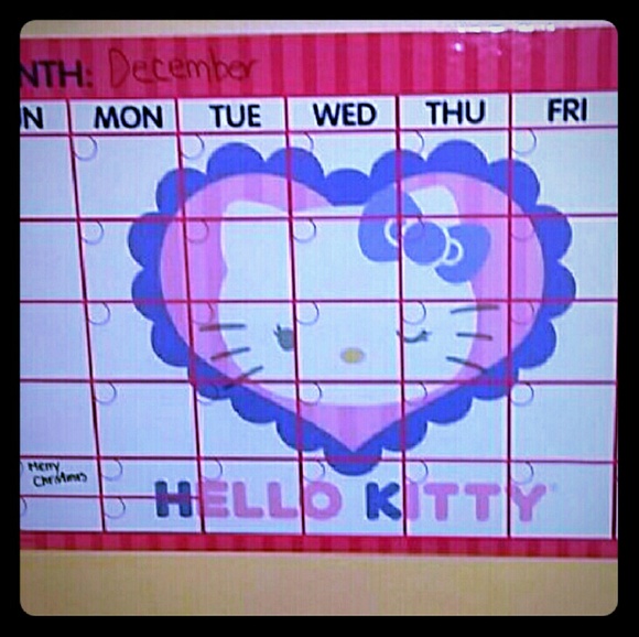 ❌SOLD❌Hello kitty Dry-Erase Calendar - Picture 2 of 2