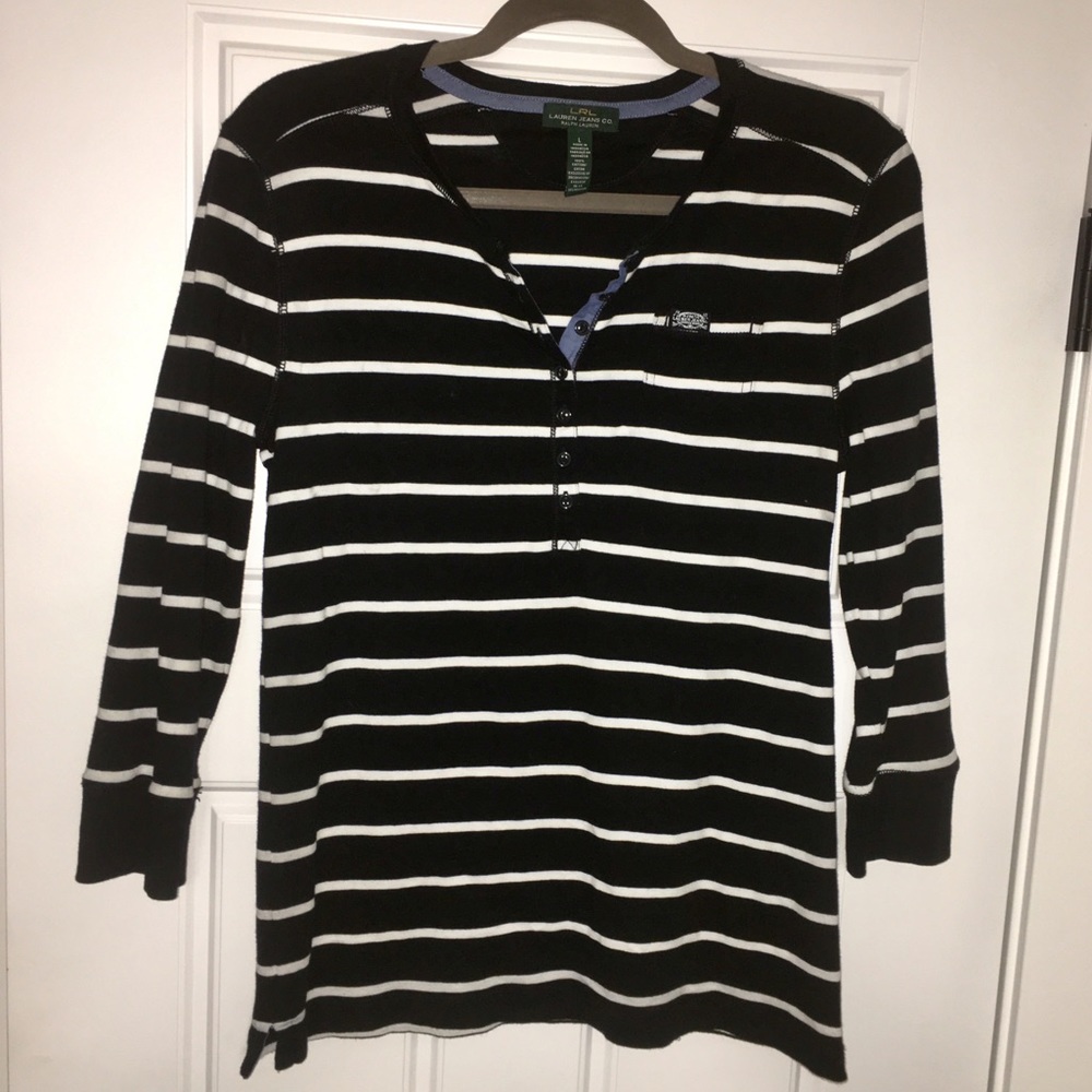 Ralph Lauren striped 3/4 sleeve