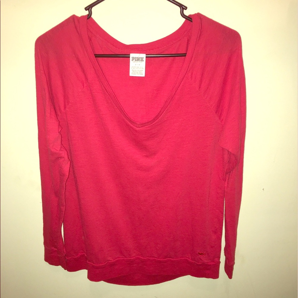 Victoria's Secret PINK red long sleeve