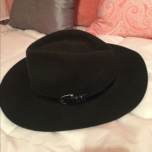 Olive green buckle hat