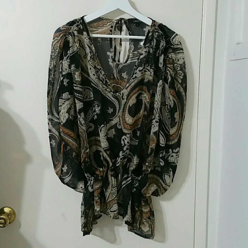 NWT! Laura Max dolman style sleeveless blouse