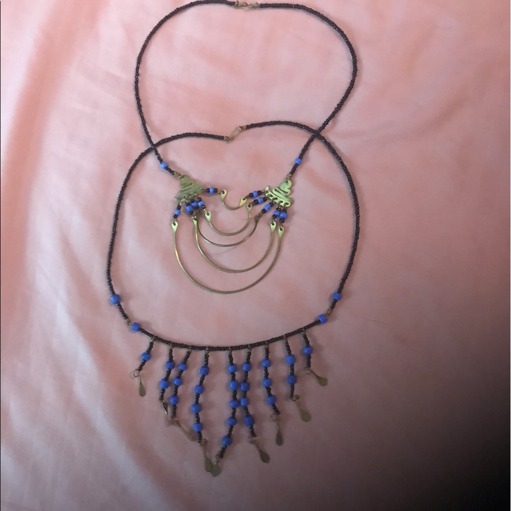 AUTHENTIC AFRICAN HANDMADE PAIR OF NECKLACES