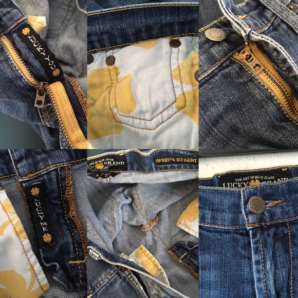 2 X LUCKY BRAND jeans Distressed lot sale G - Picture 7 of 8