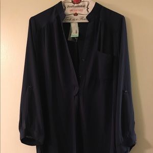 NWT Navy Blue Blouse (Stitch Fix)