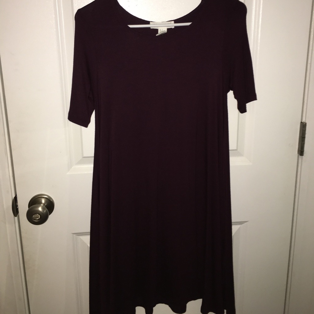 eggplant forever 21 shift dress
