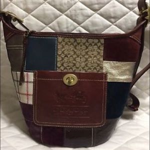 coach bleecker patchwork shoulder bag
