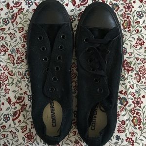 All Black Chucks/Converse